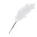 Wedding Bridal Party White Ostrich Quill Feather Guest Book Signing Pen Bowknot