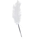 Wedding Bridal Party White Ostrich Quill Feather Guest Book Signing Pen Bowknot