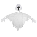 White Ghost Gown with Hoodie Mask and Gloves Adult Halloween Costume