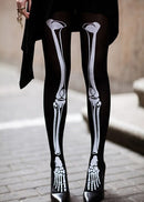 Halloween 3D Skull Skeleton Pantyhose Stockings Tights Leggings for Women