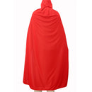 Halloween Masquerade Party Props Fun Costume Accessory Fashionable Hooded Double Wear Cloak Cape for Men Red/Black