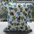 Baby Infants Wet Diaper Nappy Storage Waterproof Zippered Reusable Tote Style Bag Bird and House Print Charms Handbag