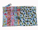 Baby Infants Wet Diaper Nappy Storage Waterproof Zippered Reusable Tote Style Bag Monkey Print Handbag Light Brown