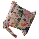 Baby Infants Wet Diaper Nappy Storage Waterproof Zippered Reusable Tote Style Bag Animal Flower Print Handbag Beige