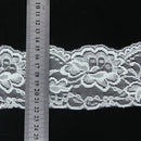Floral Charms Lace 5 Yard Length 7cm Wide for Clothes Doll Dress Curtain Edge Sewing DIY Art Embellishments White