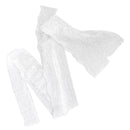 Floral Charms Lace 5 Yard Length 7cm Wide for Clothes Doll Dress Curtain Edge Sewing DIY Art Embellishments White