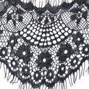 Fashionable 3 Yard 10cm Wide Black Eyelash Fringe Lace Trim DIY Sewing Applique Clothes Costume Doll Accessories DIY Accessory