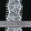 Fashionable 3 Yard 7cm Wide White Eyelash Lace Trim DIY Sewing Applique Clothes Costume Doll Accessories DIY Accessory