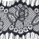 Fashionable 3 Yard 7cm Wide Black Eyelash Lace Trim DIY Sewing Applique Clothes Costume Doll Accessories DIY Accessory