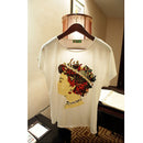 Women Girls Ladies Printed T-Shirt Top Clothing Accessory White