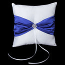 Satin Pocket Ring Pillow Royal Blue Bowknot Cushion Wedding Party Anniversary Supplies
