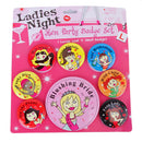 Set Of 8PCS Iron Funny Hen Party Night Out Badge Multi-Color
