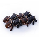 Pair Of Plastic Men Women Fashionable Steampunk Goggles Goth Retro Flip Up Round Sunglasses Cosplay Prop Party Supplies Leopard Color 135mm