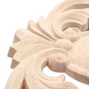 1x Exquisite Classic Rubber Wood Carved Applique Retro Furniture Craft Deco N6A6