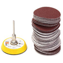 2 inch 50mm Hook & Loop Sanding Pad 3mm Shank With 60pcs 100 to 2000 Grit S