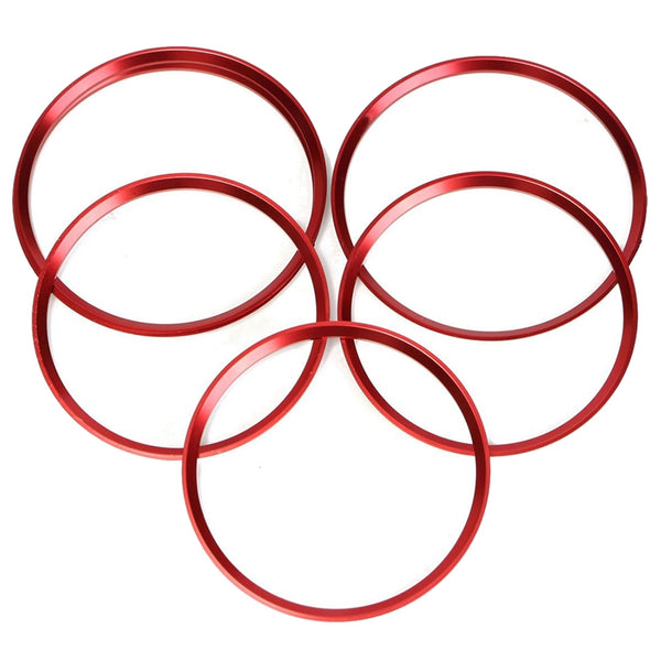 5Pcs Red Air Vent Outlet Cover Ring Trim For Benz A Class A200 A180 A220 W1