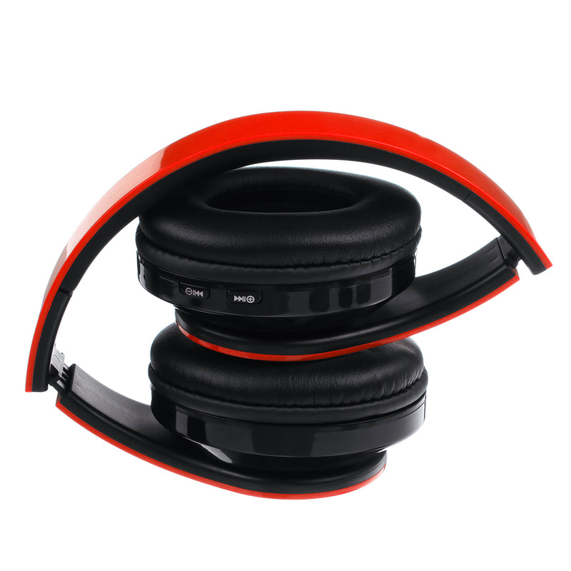 Luminous LED bluetooth 5.0 Headset Foldable Long Capacity Noise Reduction Call Headphone Support FM TF Card