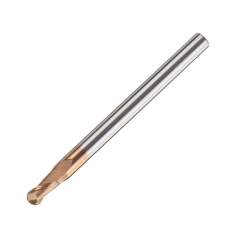 2 Flutes Ball Nose Carbide End Mill R0.5-3mm AlTiN Coating End Mill Cutter HRC58 CNC Tool
