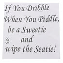 Waterproof Removable Toilet Seat Cover Sticker If You Dribblre Bathroom Wall Decal Home Decor