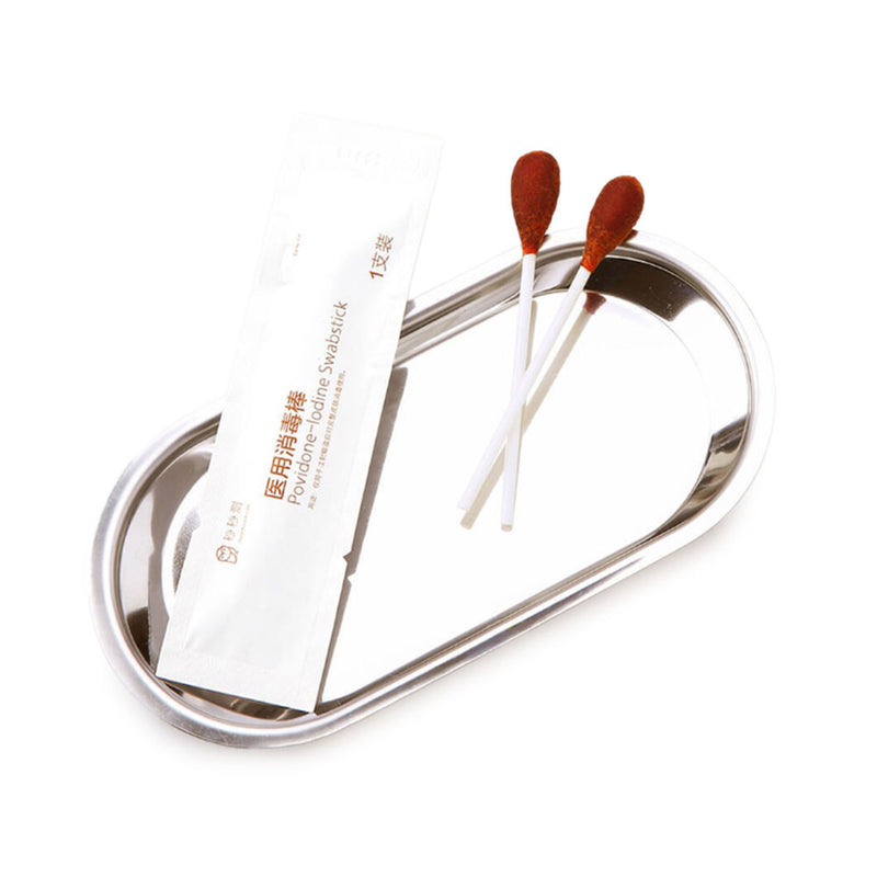 MiaoMiaoCe 25PCS / Set Povidone-Iodine Swabstick Medical Disinfection Cotton Swab Emergency Cotton Stick