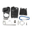 2-Buttons Remote Key Fob Case Shell & Uncut Blade For Vauxhall Opel Corsa A A4W1