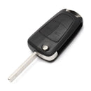2-Buttons Remote Key Fob Case Shell & Uncut Blade For Vauxhall Opel Corsa A A4W1