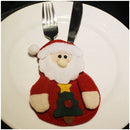 3 Pack Set Kitchen Suit Silverware Holders Pockets Knifes Forks Bag Snowman I7S7