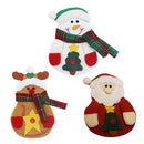 3 Pack Set Kitchen Suit Silverware Holders Pockets Knifes Forks Bag Snowman I7S7