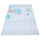 5x3ft (1.5m x 0.9m) Vinyl Wooden floor white background wall blue decorativ H4J2