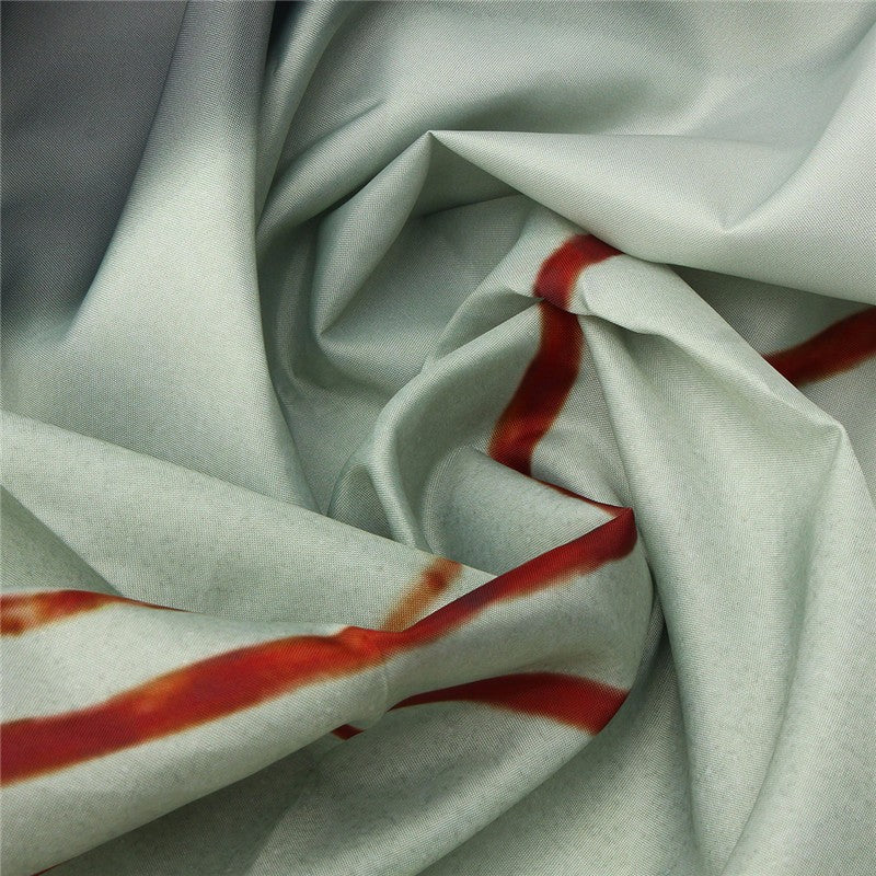 Halloween Horror Blood Bath Polyester Shower Curtain Bathroom Decor with 12 Hooks