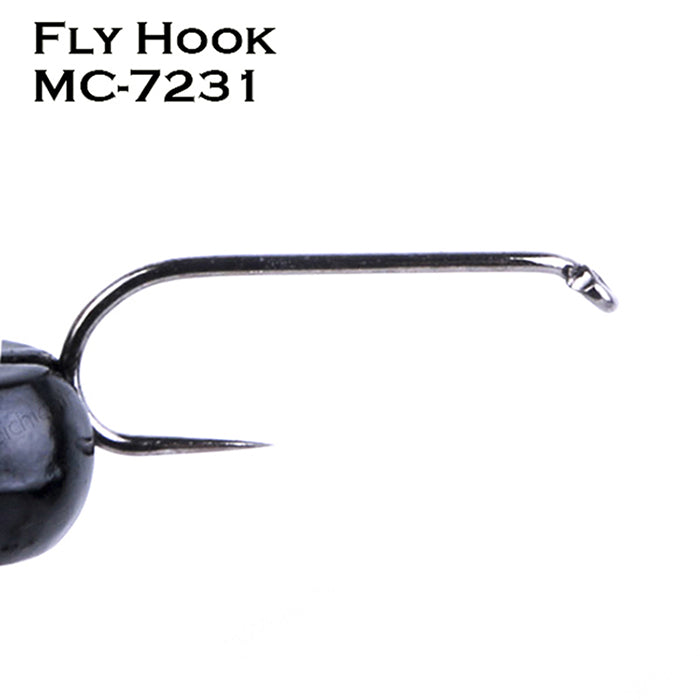 MAXCATCH 25Pcs/Box Barbless Fly Hooks For Fishing 5 Kinds of Models 3 Sizes