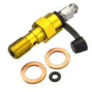 CNC M10x1.25mm Motorcycle Brake Caliper Bleed Screw Nipple Banjo Bolt Dust Cap