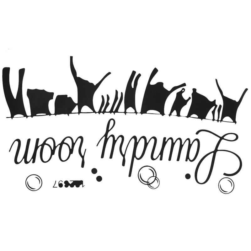 "Laundry Room" laundry room decoration carved wall stickers can remove stic A1Q4