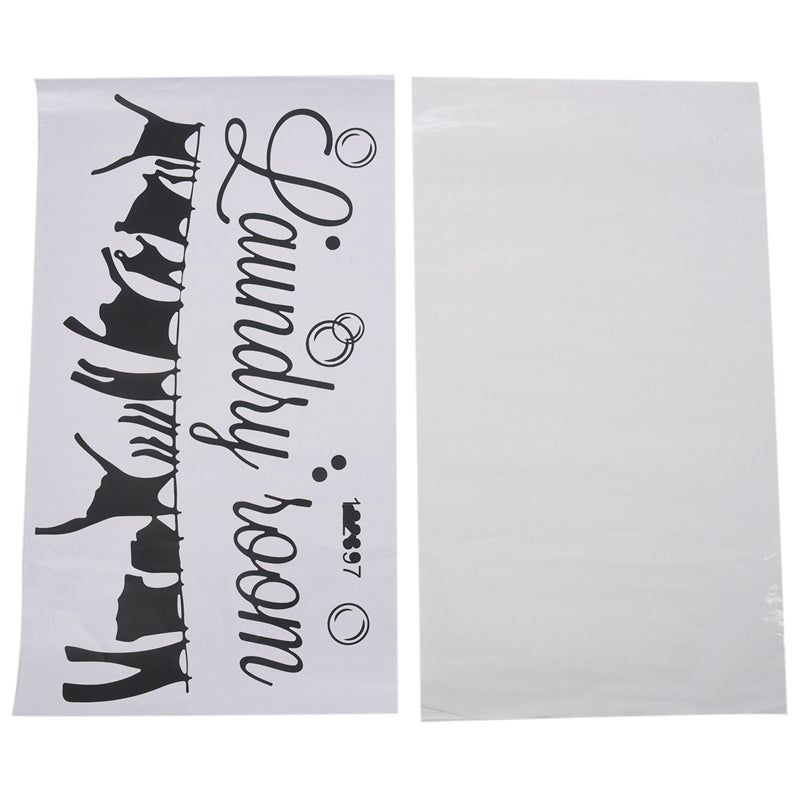 "Laundry Room" laundry room decoration carved wall stickers can remove stic A1Q4