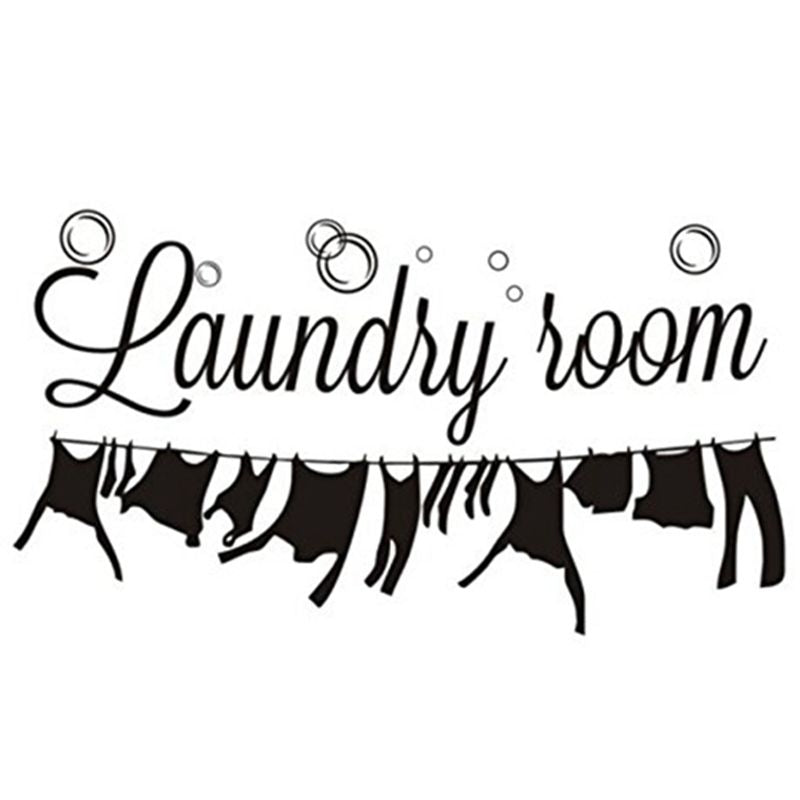"Laundry Room" laundry room decoration carved wall stickers can remove stic A1Q4