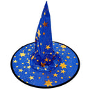 Halloween Costumes Witch Wizard Cloak with Hat for Kids Boys Girls Blue A7N8