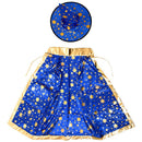 Halloween Costumes Witch Wizard Cloak with Hat for Kids Boys Girls Blue A7N8