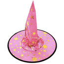 Halloween Costumes Witch Wizard Cloak with Hat for Kids Boys Girls Pink R8L4