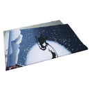 Vinyl Christmas Day Ice and snow, house, elk sled on the moon Seamless back Q9N1
