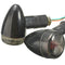 4pcs 12V Motorcycle Turn Signal Bullet Indicators Light Smoke Amber Lamp