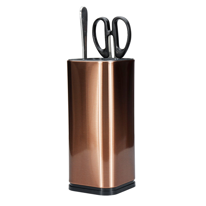 Stainless Steel Block Kitchen Cookware Cutlery Storage Rack Organizer Holder