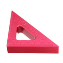 T1 Aluminum Alloy 90 Degrees Height Triangle Ruler Woodworking Metric and Inch Triangular Clamping Ruler Measuring Ruler
