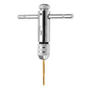 Drillpro T Handle Ratchet Tap Wrench with 5pcs Titanium Coated M3-M8 Screw Tap Thread Plug Tap