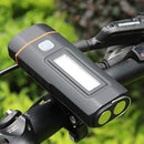 XANES DL04 1000LM Dual T6 Bike Headlight Rechargeable COB Front Light Phone Charging Power Bank