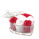 6Pcs Scented Rose Flower Petal Bath Body Soap Wedding Party Gift Home DIY D F7S2