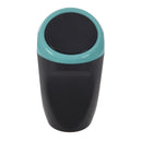 1pcs Multi-functional mini Rubbish Storage Spring cover Trash Can blue K7D8