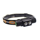 XANES D25 1650LM 2 x XPL LED 6 Modes Stepless Dimming USB Interface IPX6 Waterproof Headlamp