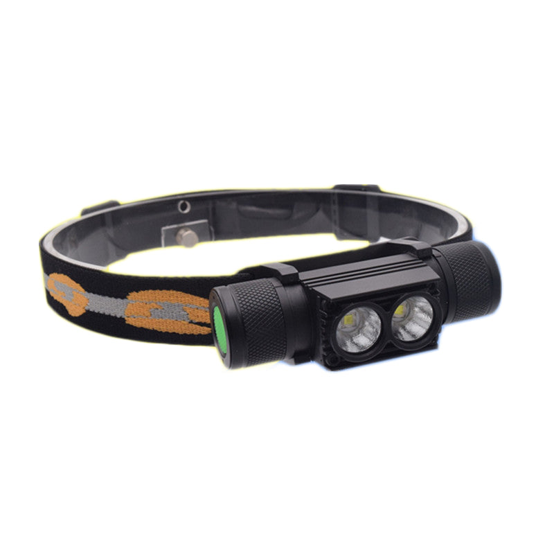 XANES D25 1650LM 2 x XPL LED 6 Modes Stepless Dimming USB Interface IPX6 Waterproof Headlamp