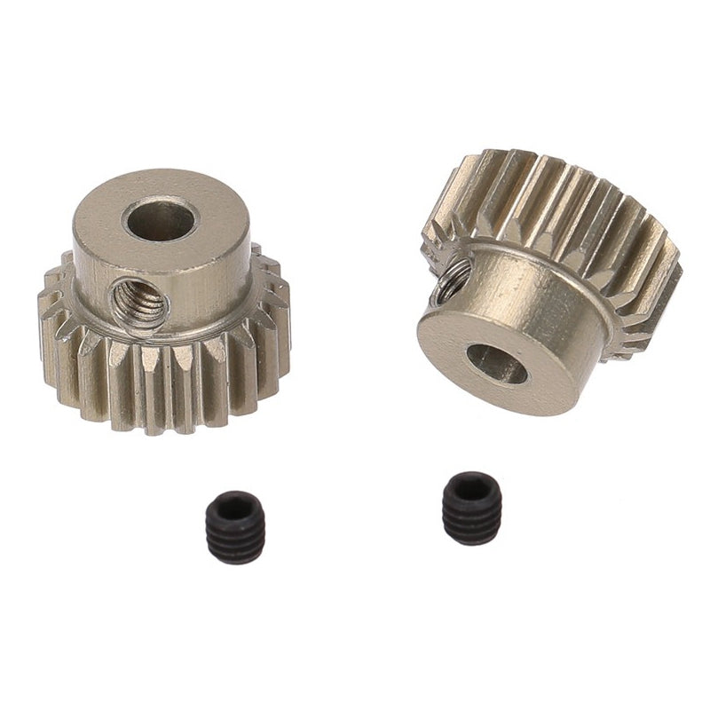 2Pcs 48DP 3.175mm 21T Motor Pinion Gear for RC Car Brushed Brushless Motor O1Q2