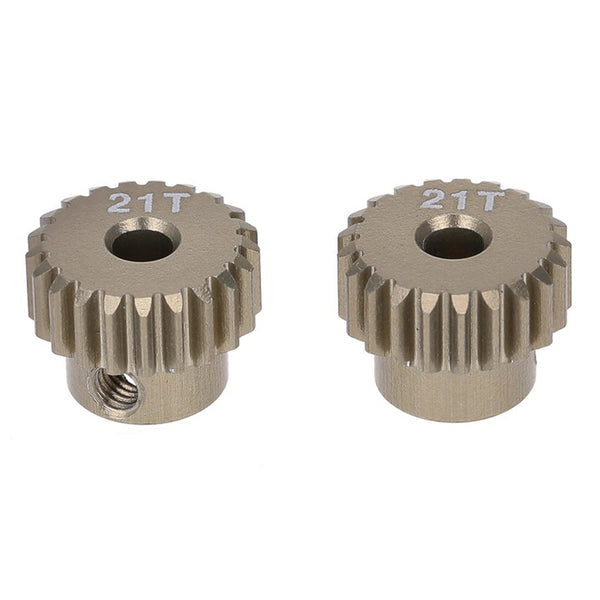 2Pcs 48DP 3.175mm 21T Motor Pinion Gear for RC Car Brushed Brushless Motor O1Q2